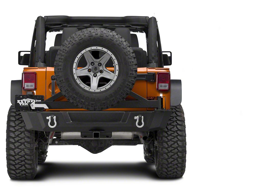 Barricade Extreme HD Rear Tire Carrier for Barricade Extreme HD Bumper Only (07-18 Jeep Wrangler JK)