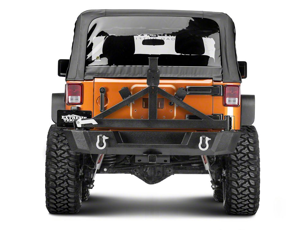 Barricade Extreme HD Rear Bumper with Tire Carrier (07-18 Jeep Wrangler JK)