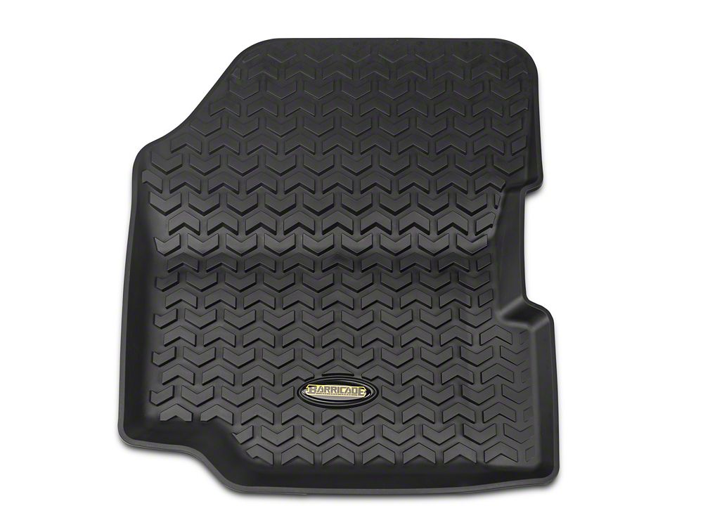 Barricade Front Floor Mats; Black (87-95 Jeep Wrangler YJ)