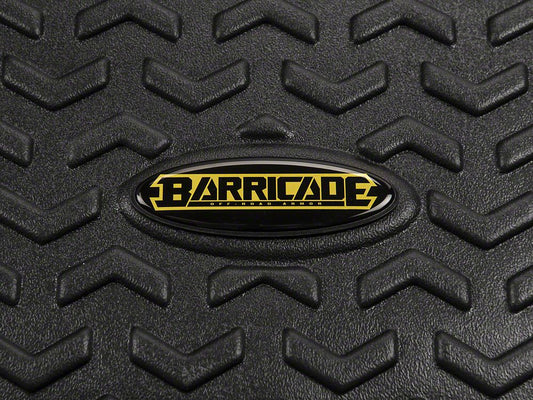 Barricade Front Floor Mats; Black (87-95 Jeep Wrangler YJ)