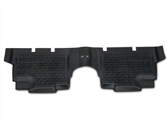 Barricade Rear Floor Mat; Black (07-18 Jeep Wrangler JK 4-Door)