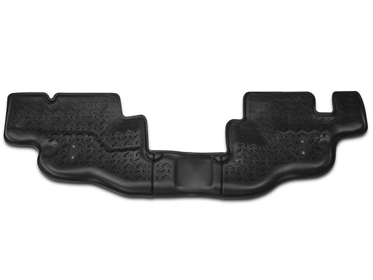 Barricade All-Terrain Rear Floor Mat; Black (87-95 Jeep Wrangler YJ)