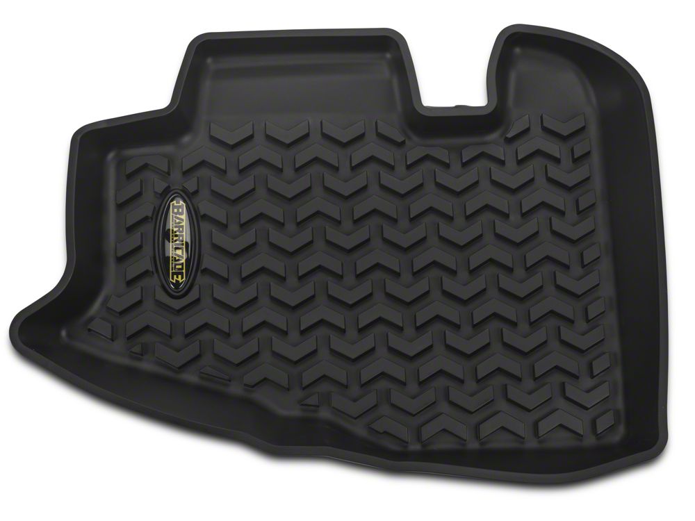 Barricade Rear Floor Mats; Black (97-06 Jeep Wrangler TJ)