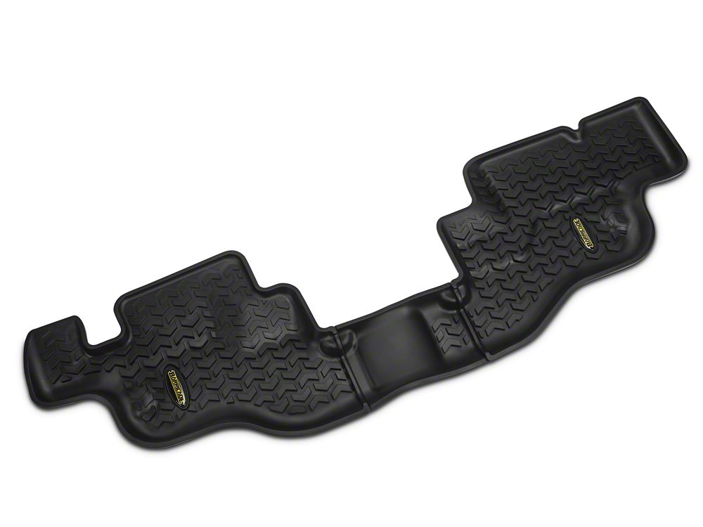 Barricade Front and Rear Floor Mats; Black (87-95 Jeep Wrangler YJ)