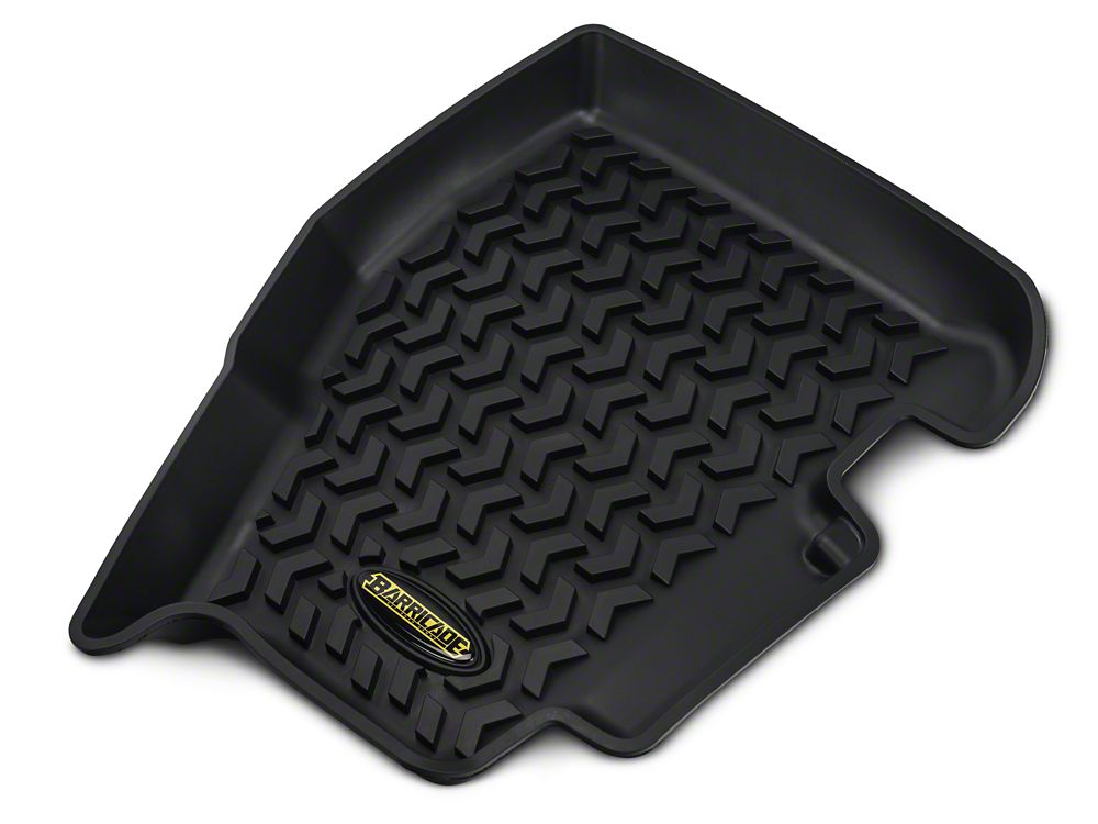 Barricade Front and Rear Floor Mats; Black (97-06 Jeep Wrangler TJ)