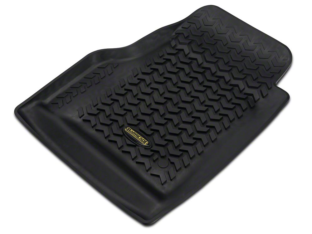 Barricade Front and Rear Floor Mats; Black (97-06 Jeep Wrangler TJ)