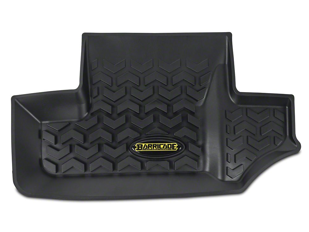 Barricade Front and Rear Floor Mats; Black (07-18 Jeep Wrangler JK 2-Door)