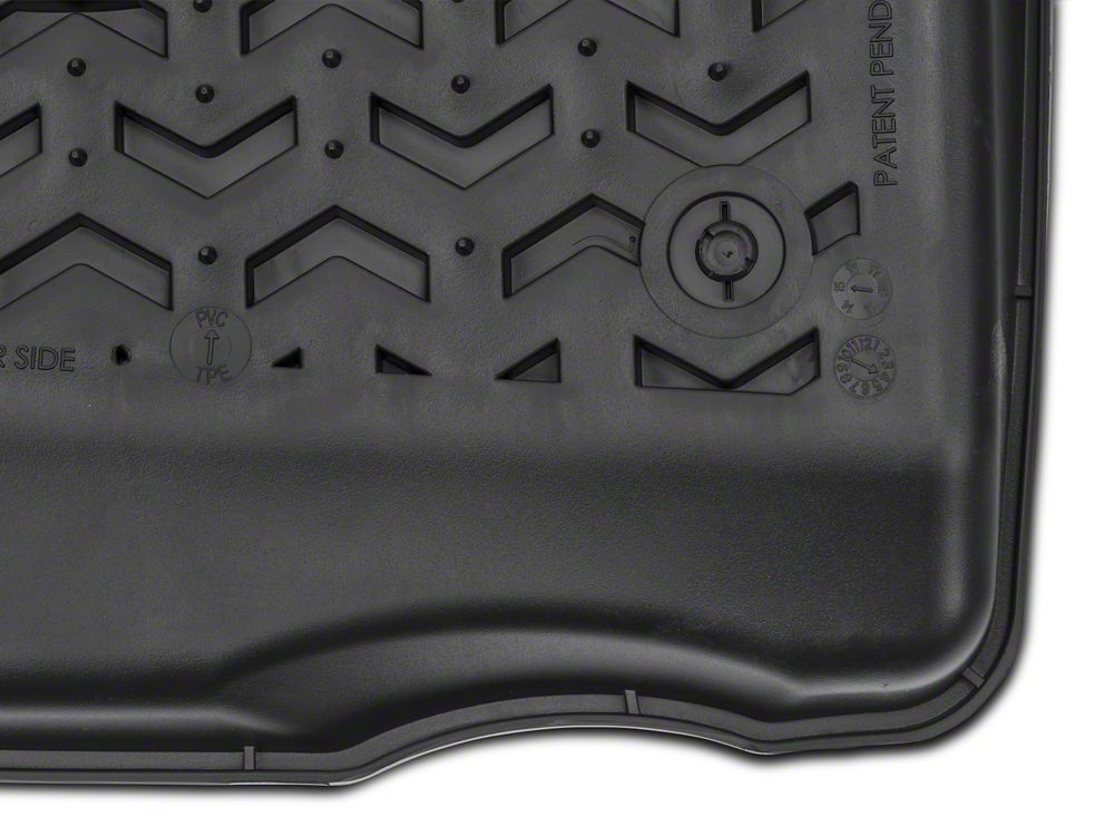 Barricade Front, Rear and Cargo Floor Mats; Black (11-18 Jeep Wrangler JK 2-Door)