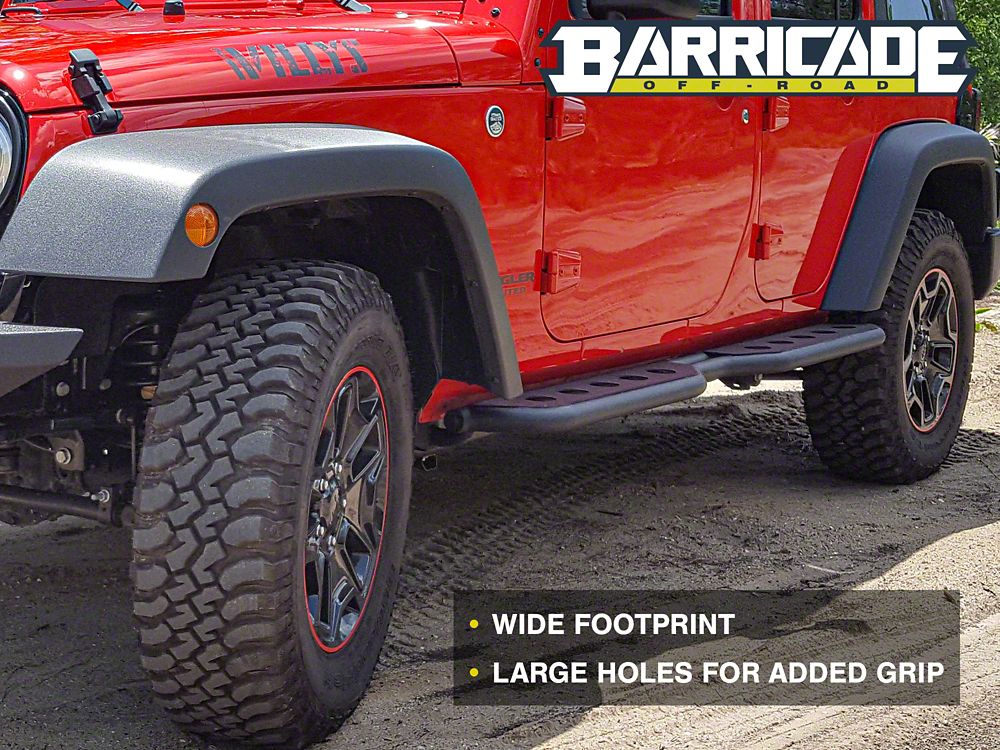 Barricade Extreme HD Rocker Steps (07-18 Jeep Wrangler JK 4-Door)