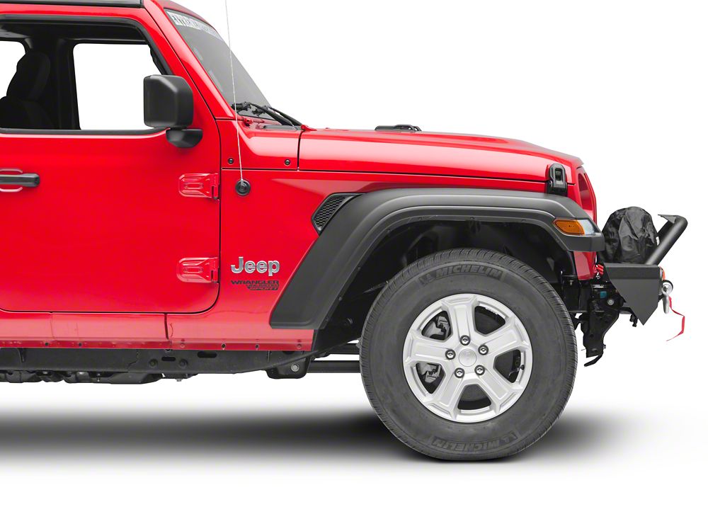 Barricade Trail Force HD Front Bumper with LED Lights and 9,500 lb. Winch (18-25 Jeep Wrangler JL)