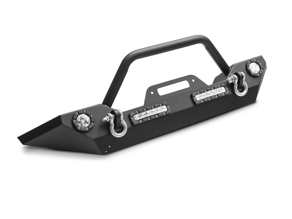 Barricade Trail Force HD Front Bumper with LED Lights and 9,500 lb. Winch (18-25 Jeep Wrangler JL)