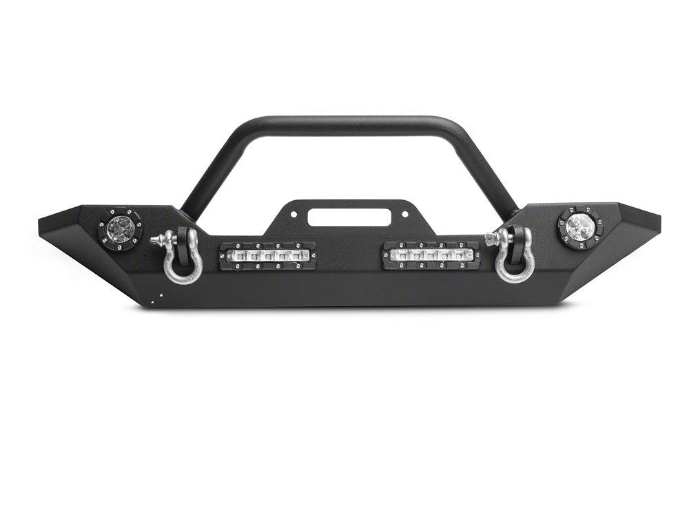 Barricade Trail Force HD Front Bumper with LED Lights and 9,500 lb. Winch (18-25 Jeep Wrangler JL)