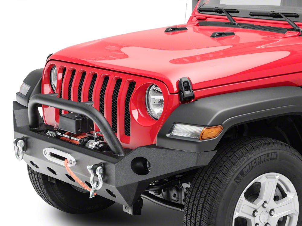 Barricade Trail Force HD Full Width Front Bumper with 9,500 lb. Winch (18-25 Jeep Wrangler JL)