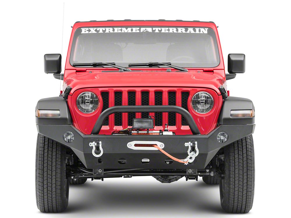 Barricade Trail Force HD Full Width Front Bumper with 9,500 lb. Winch (18-25 Jeep Wrangler JL)