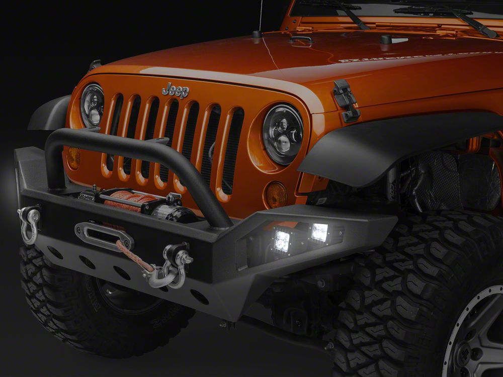 Barricade Trail Force HD Full Width Front Bumper with LED Lights (07-18 Jeep Wrangler JK)