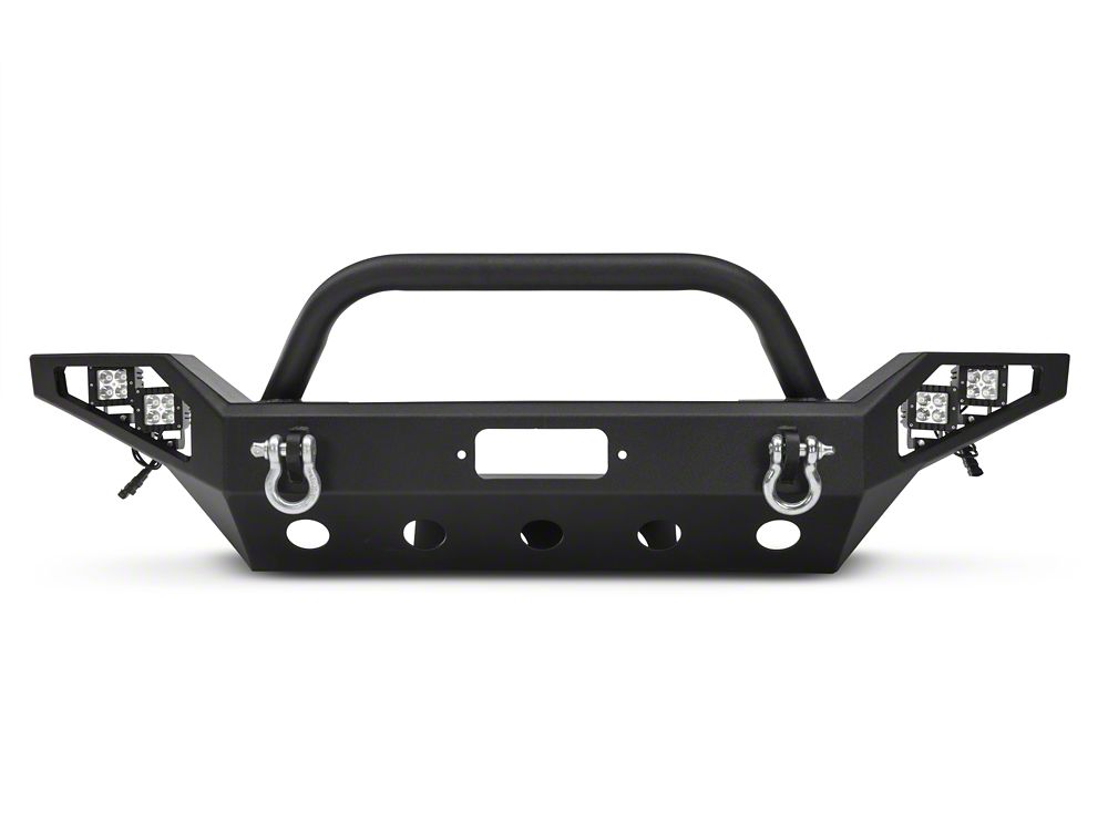 Barricade Trail Force HD Full Width Front Bumper with LED Lights (07-18 Jeep Wrangler JK)