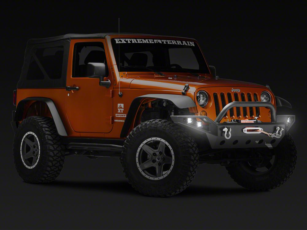 Barricade Trail Force HD Full Width Front Bumper with LED Lights (07-18 Jeep Wrangler JK)