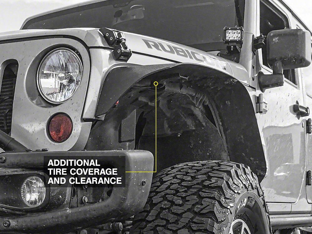 Barricade HD Flat Fender Flares (07-18 Jeep Wrangler JK)