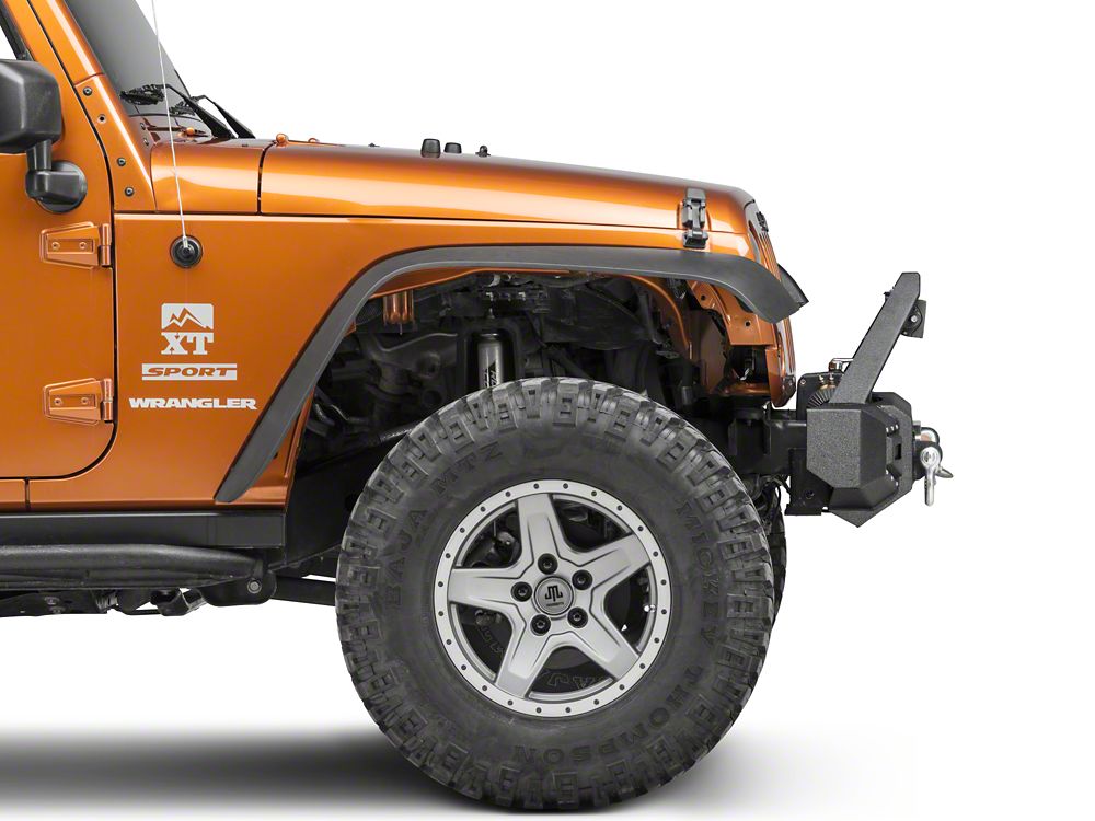 Barricade Vision Series Front Bumper with LED Fog Lights, Work Lights and 20-Inch LED Light Bar (07-18 Jeep Wrangler JK)