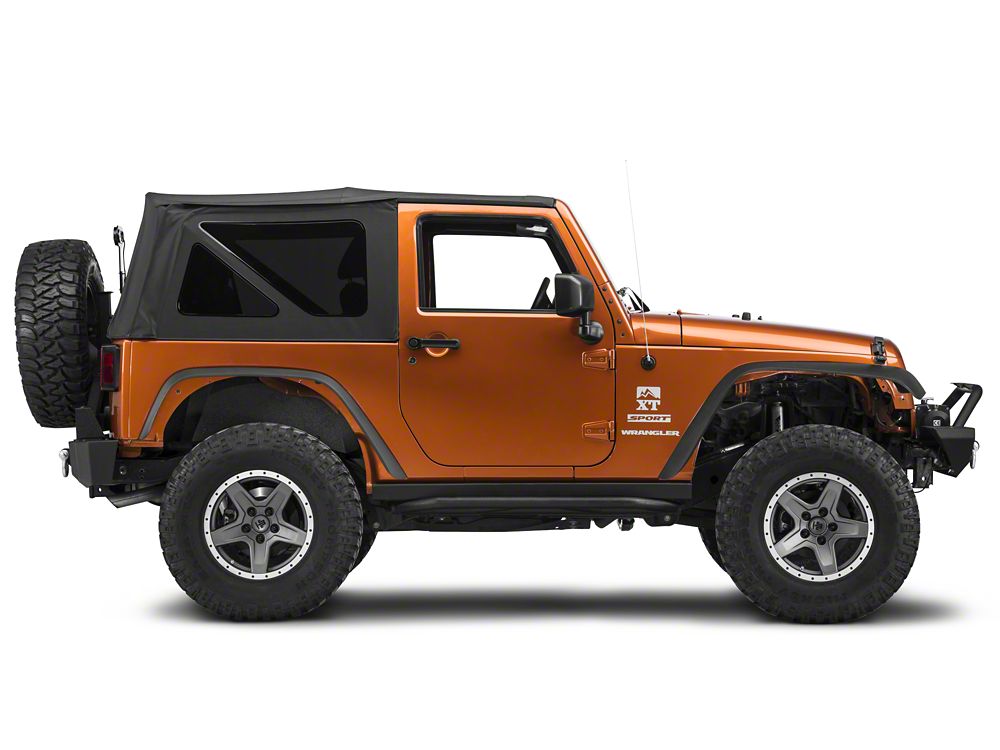 Barricade Aluminum Inner Fender Liners; Textured Black (07-18 Jeep Wrangler JK)
