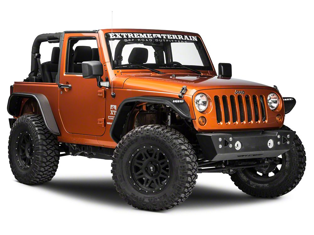 Barricade Tubular Fender Flares with LED Lighting (07-18 Jeep Wrangler JK)