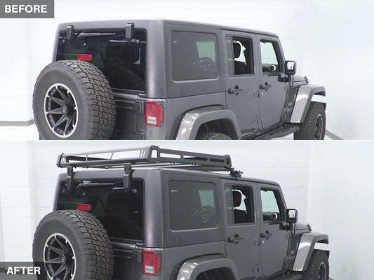 Barricade Removable Hard Top Roof Basket (07-18 Jeep Wrangler JK)