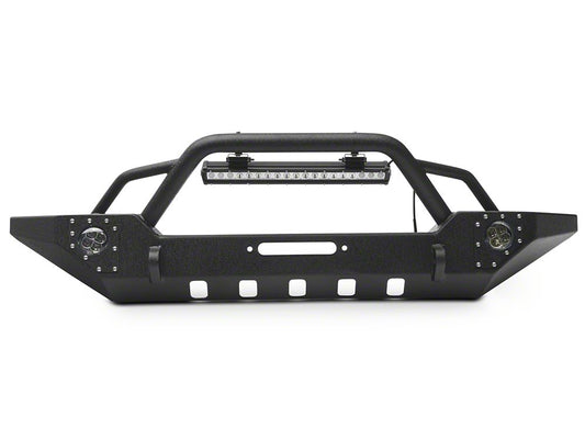 Barricade Adventure HD Front Bumper with LED Fog Lights and 20-Inch LED Light Bar (07-18 Jeep Wrangler JK)