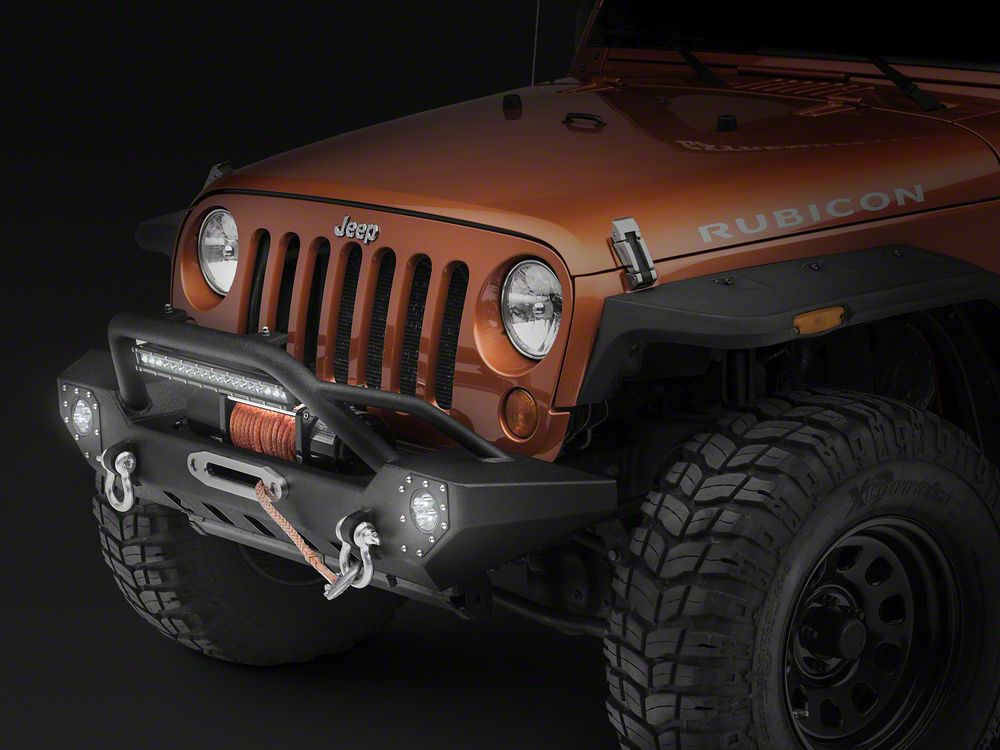 Barricade Adventure HD Front Bumper with LED Fog Lights and 20-Inch LED Light Bar (07-18 Jeep Wrangler JK)