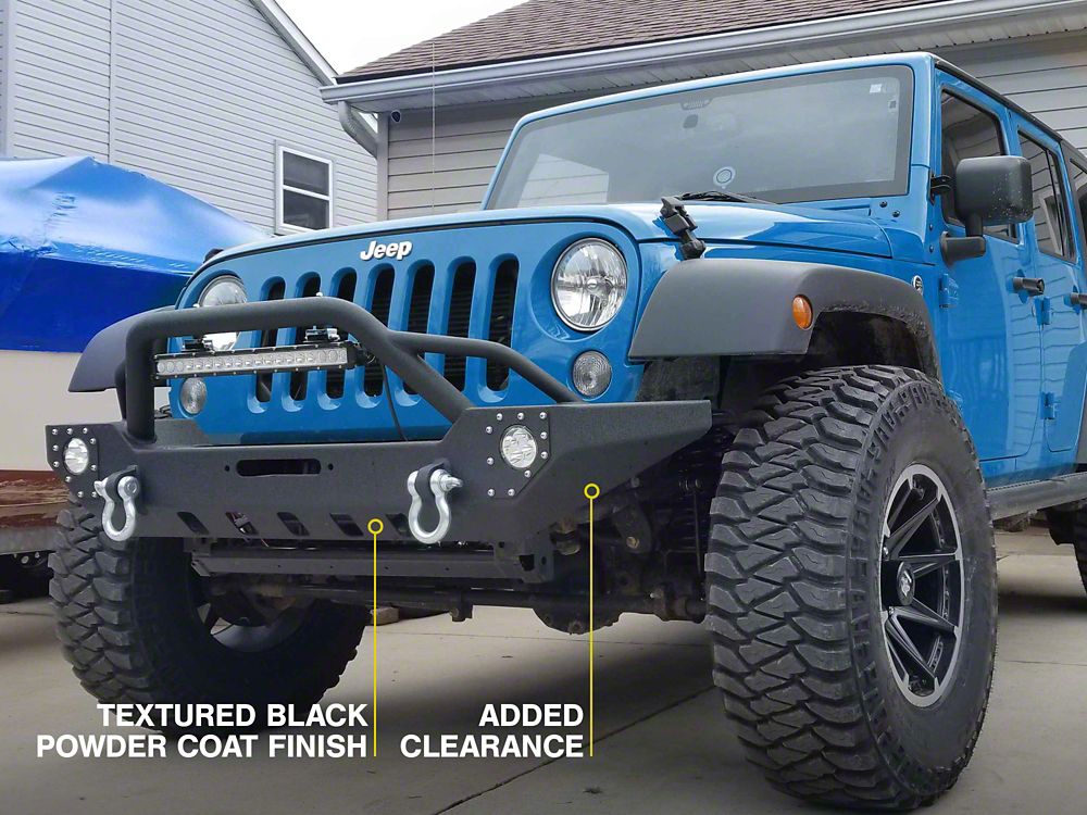 Barricade Adventure HD Front Bumper with LED Fog Lights and 20-Inch LED Light Bar (07-18 Jeep Wrangler JK)