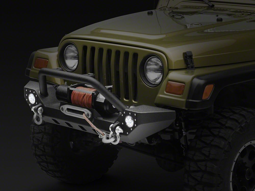 Barricade Adventure HD Bumper with LED Fog Lights (87-06 Jeep Wrangler YJ & TJ)