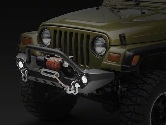 Barricade Adventure HD Bumper with LED Fog Lights (87-06 Jeep Wrangler YJ & TJ)