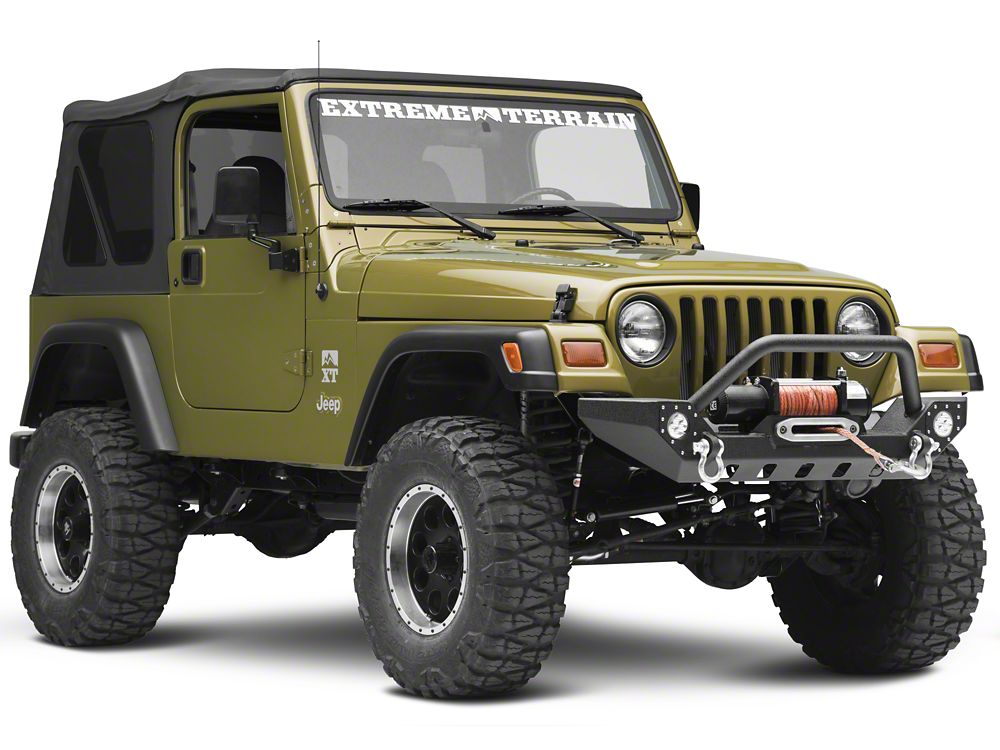Barricade Adventure HD Bumper with LED Fog Lights (87-06 Jeep Wrangler YJ & TJ)