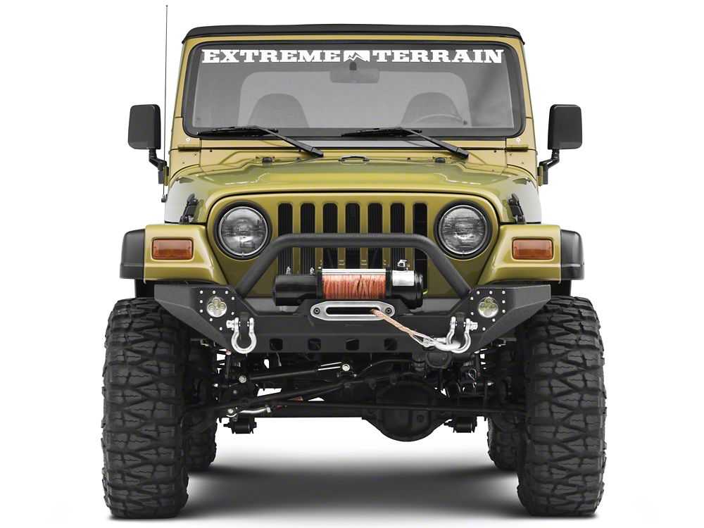 Barricade Adventure HD Bumper with LED Fog Lights (87-06 Jeep Wrangler YJ & TJ)