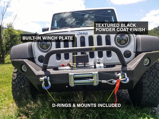 Barricade Extreme HD Full Width Front Bumper (07-18 Jeep Wrangler JK)