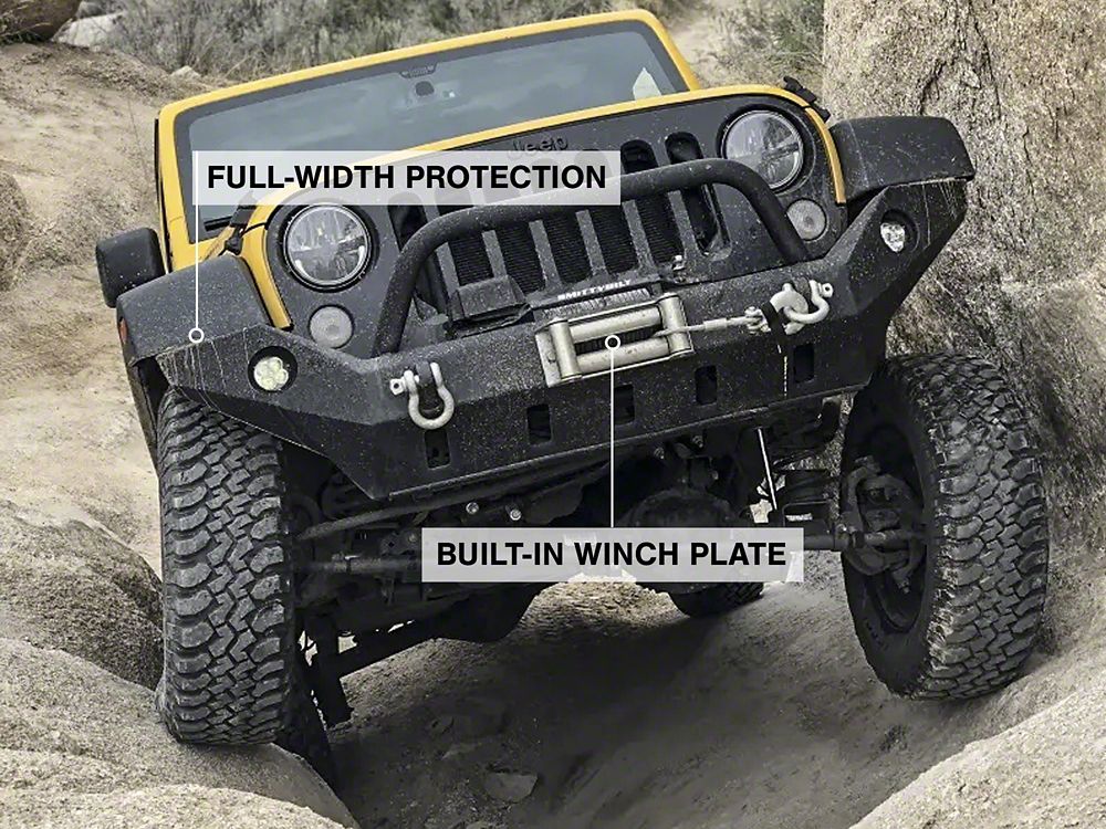 Barricade Extreme HD Full Width Front Bumper with LED Fog Lights (07-18 Jeep Wrangler JK)