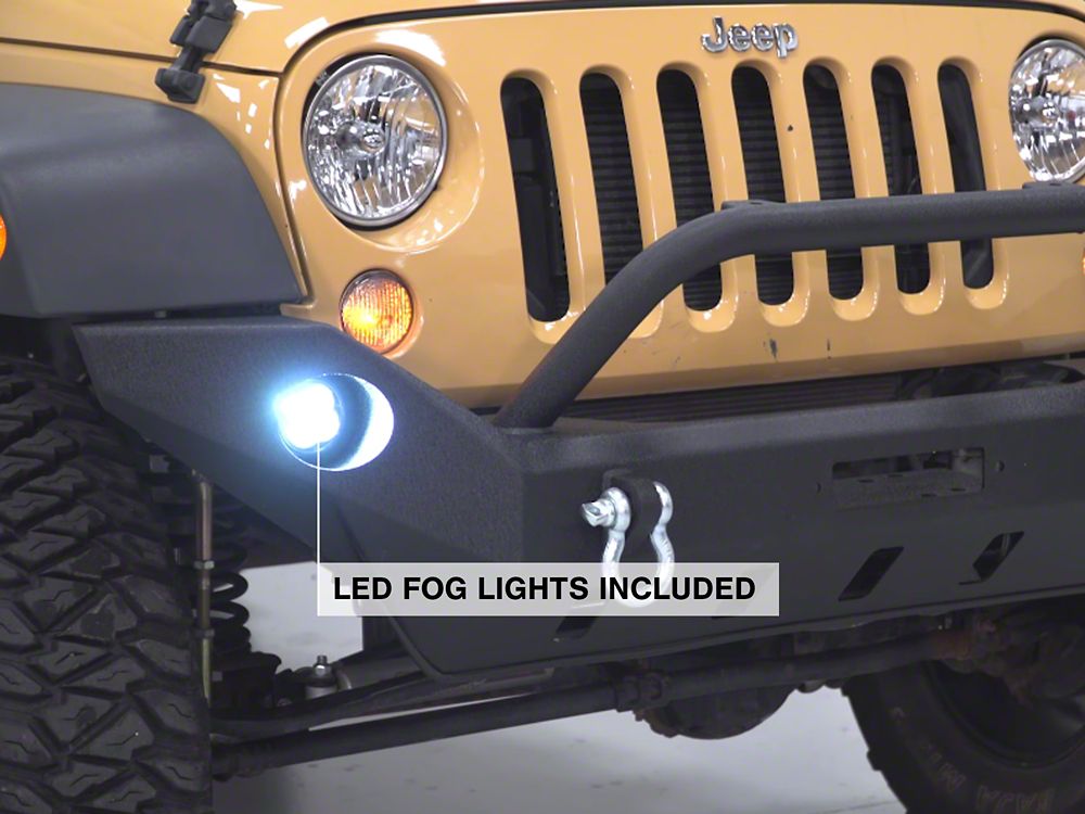 Barricade Extreme HD Full Width Front Bumper with LED Fog Lights (07-18 Jeep Wrangler JK)