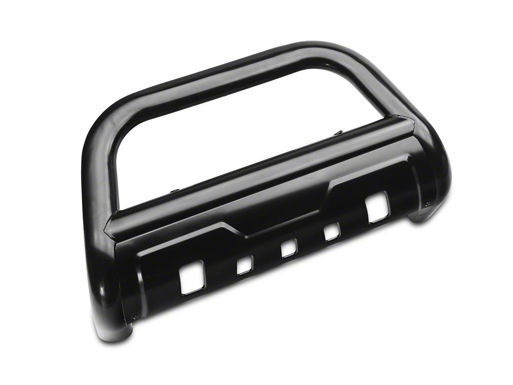 Barricade 3.50-Inch Oval Bull Bar with Skid Plate; Black (18-25 Jeep Wrangler JL)