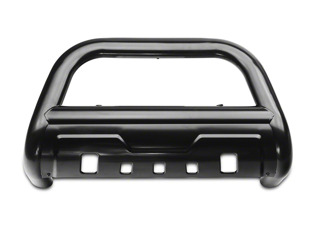 Barricade 3.50-Inch Oval Bull Bar with Skid Plate; Black (18-25 Jeep Wrangler JL)