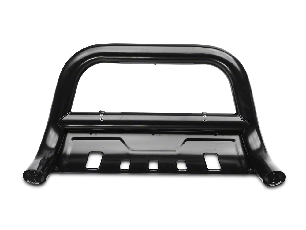 Barricade 3.50-Inch Oval Bull Bar with Skid Plate; Black (18-25 Jeep Wrangler JL)