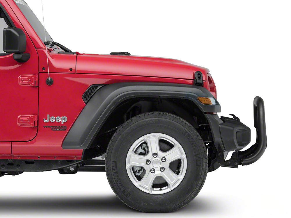 Barricade HD Bull Bar with Skid Plate and 20-Inch Dual Row LED Light Bar; Textured Black (18-25 Jeep Wrangler JL)