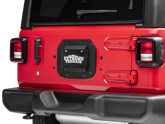 Barricade Spare Tire Delete with License Plate Mount (18-25 Jeep Wrangler JL, Excluding 4xe)