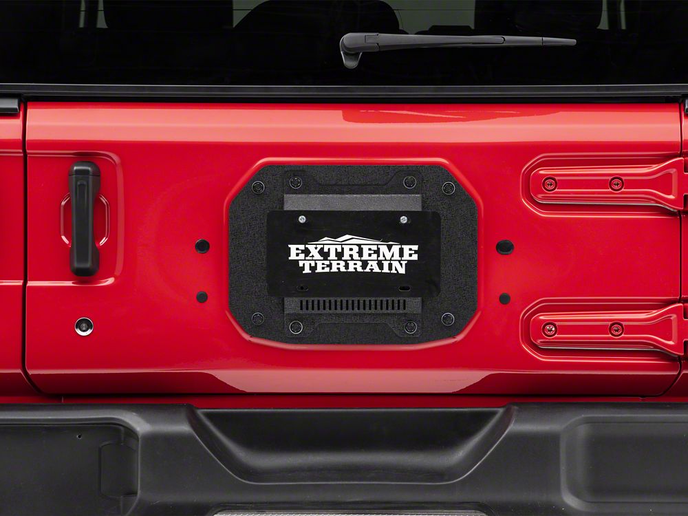 Barricade Spare Tire Delete with License Plate Mount (18-25 Jeep Wrangler JL, Excluding 4xe)