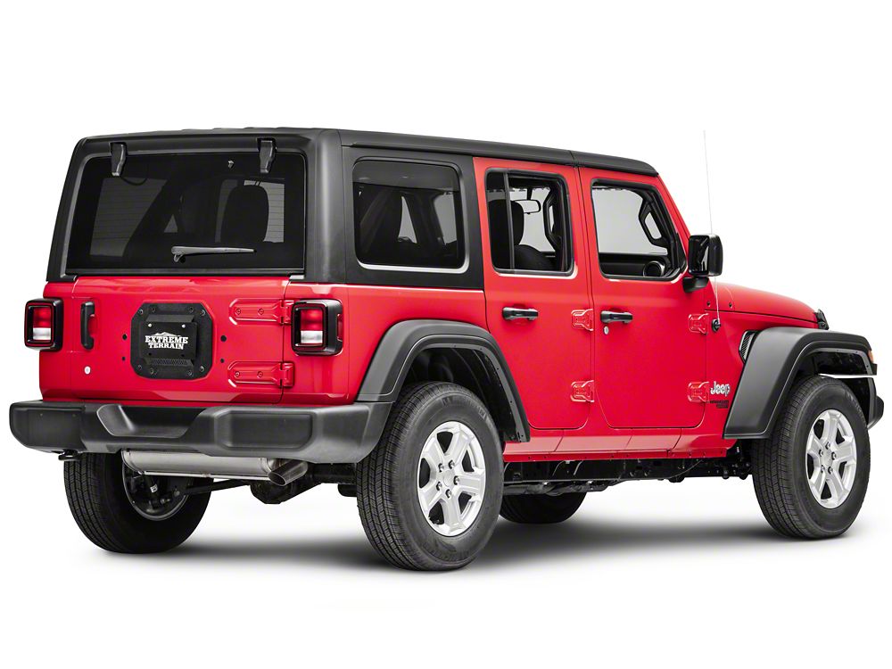 Barricade Spare Tire Delete with License Plate Mount (18-25 Jeep Wrangler JL, Excluding 4xe)