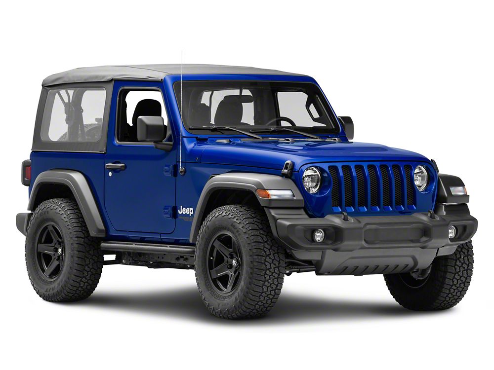 Barricade Enhanced Rubi Rails; Textured Black (18-25 Jeep Wrangler JL 2-Door)