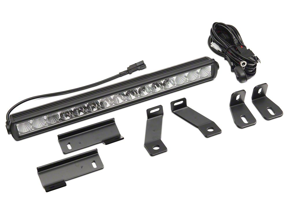 Barricade Dark Star Aluminum Grille with 20-Inch LED Light Bar (18-25 Jeep Wrangler JL)
