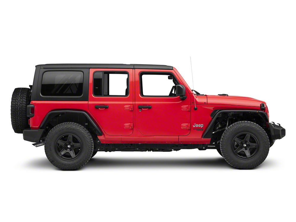 Barricade Tubular Fender Flares with LED DRL and Marker Lights (18-25 Jeep Wrangler JL)