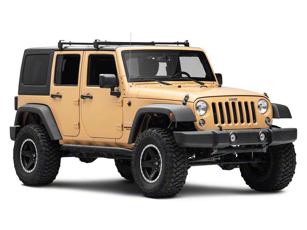 Barricade Two Bar Removable Roof Rack (07-18 Jeep Wrangler JK 4-Door)