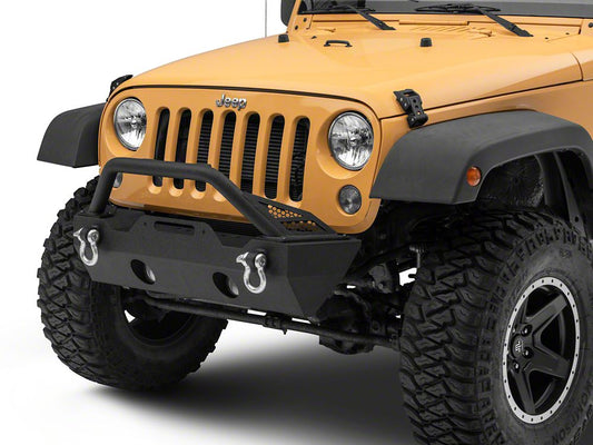 Barricade Battalion Stubby Front Bumper (07-18 Jeep Wrangler JK)