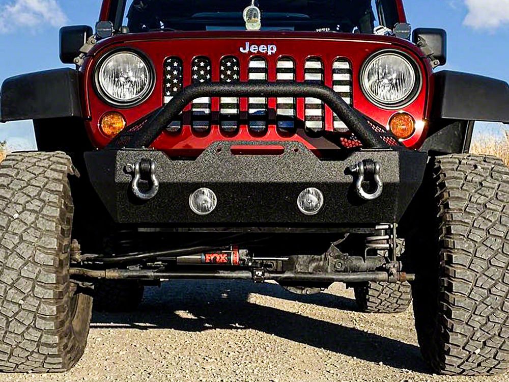 Barricade Battalion Stubby Front Bumper (07-18 Jeep Wrangler JK)