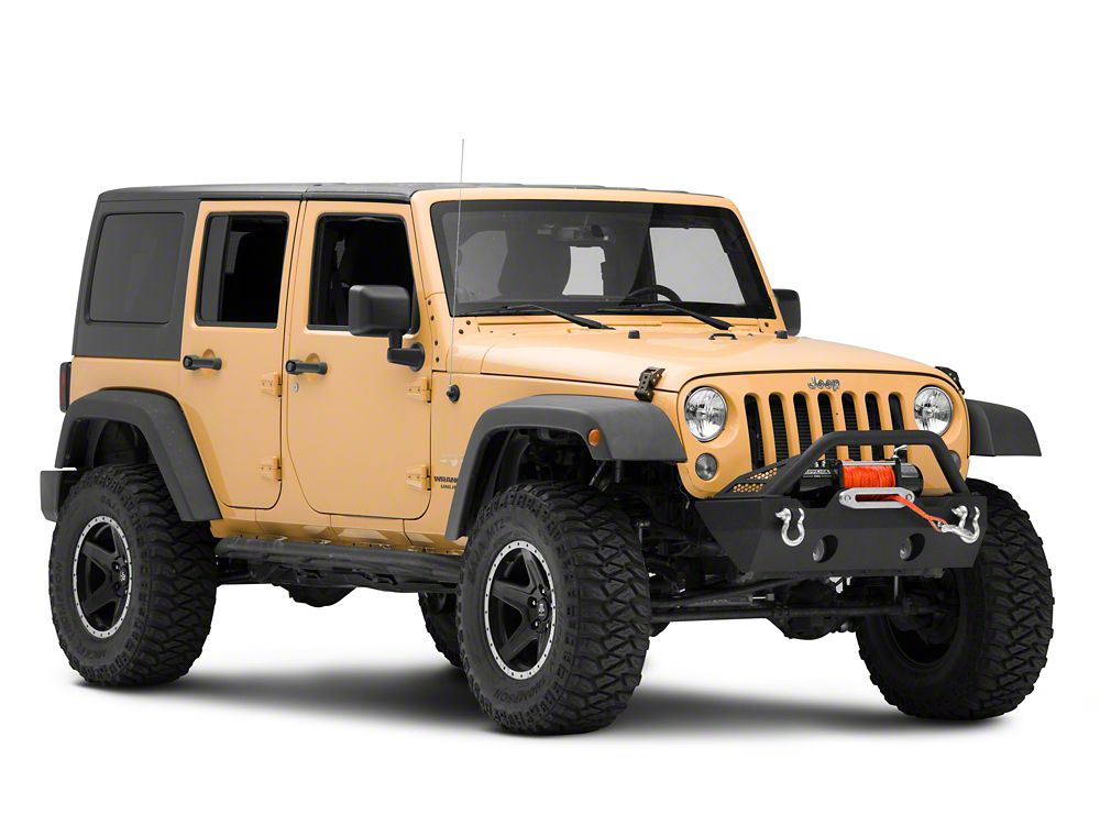 Barricade Battalion Stubby Front Bumper (07-18 Jeep Wrangler JK)